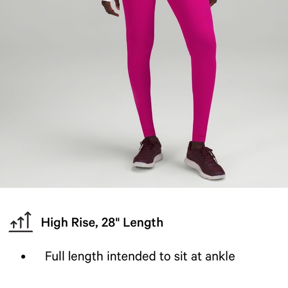NWT Swift Speed High-Rise TIght 28" in Sonic Pink Size 12 - Picture 7 of 13